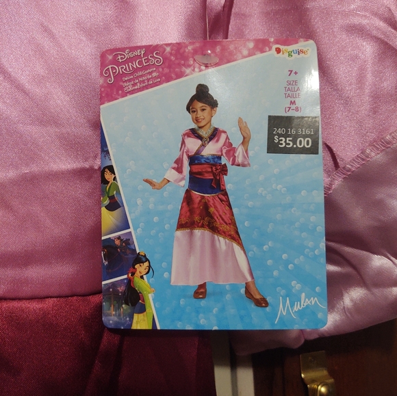 7/8 girls Mulan dress Disney princess - Picture 3 of 5